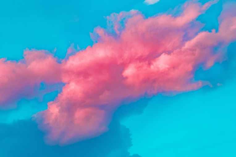 pink clouds